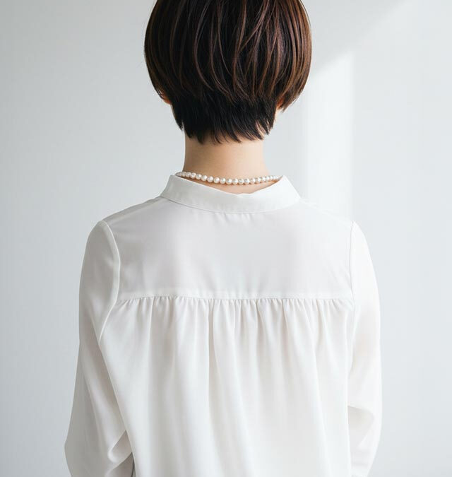 後頭部の丸みが可愛いショートスタイル