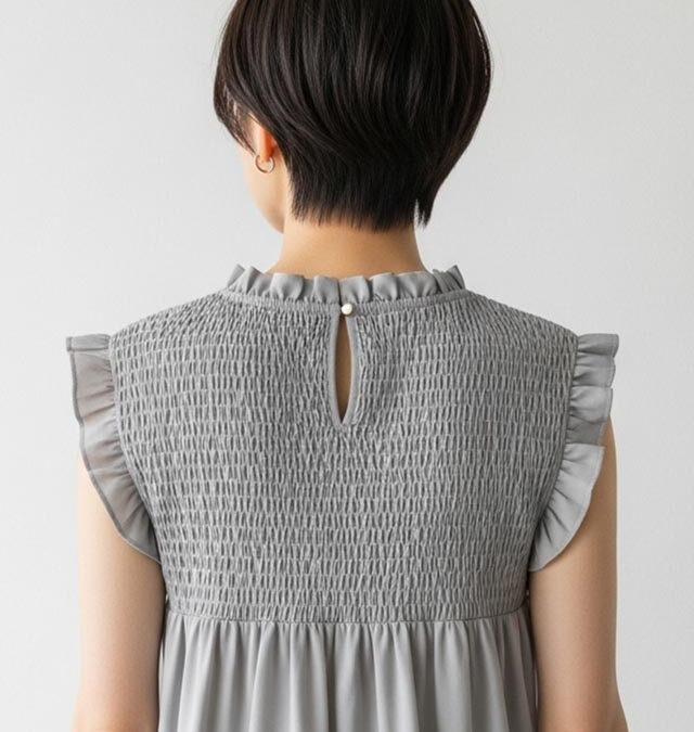 襟足をすっきりとさせつつ、後頭部に丸みを持たせた美シルエット