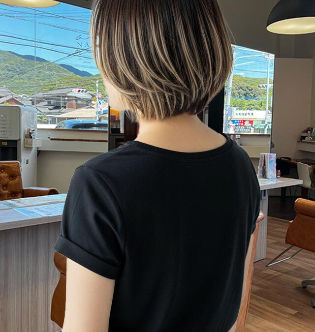 白髪ぼかし美艶ボブ