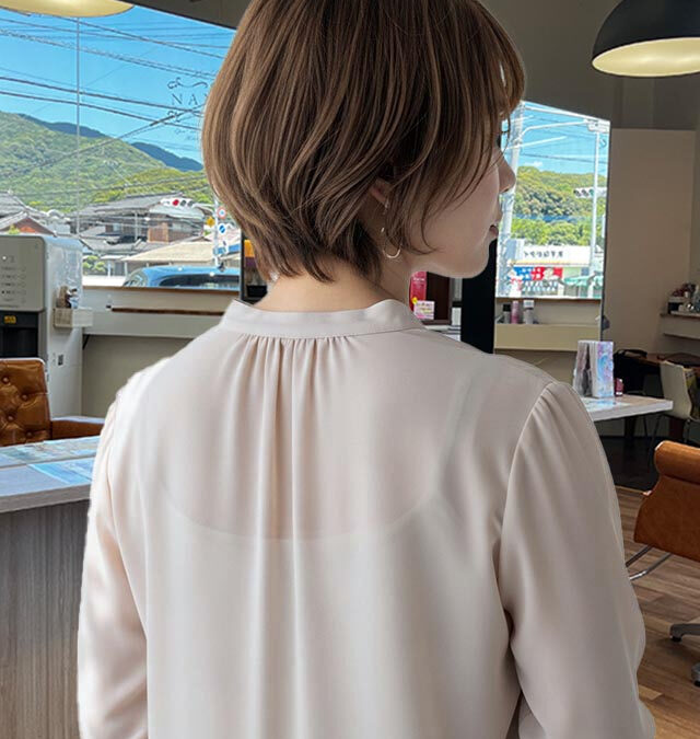 大人可愛いナチュラルショート