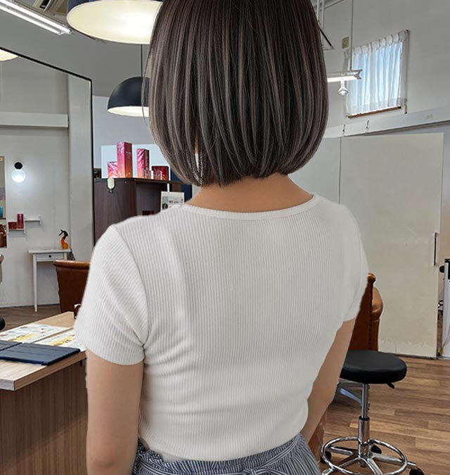 透明感ショートボブ