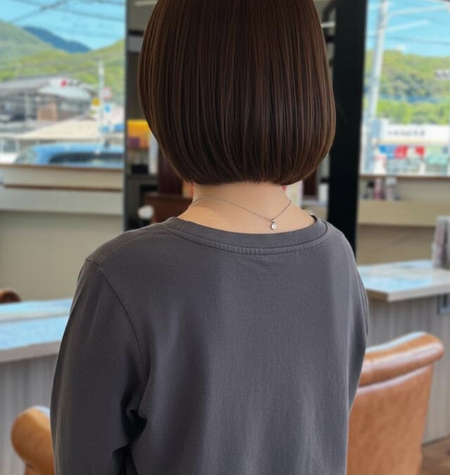 艶感コンパクトショートボブ